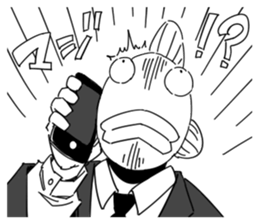 white fish man sticker #5054986