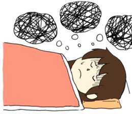 Insomnia and staying up late sticker #5056039