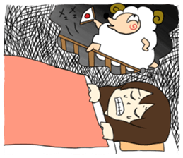 Insomnia and staying up late sticker #5056040