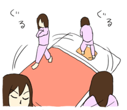 Insomnia and staying up late sticker #5056043