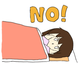 Insomnia and staying up late sticker #5056044