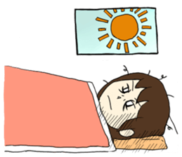 Insomnia and staying up late sticker #5056046