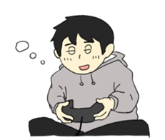 Insomnia and staying up late sticker #5056055