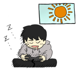 Insomnia and staying up late sticker #5056066