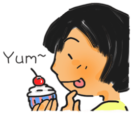 K.with her dog and kitty's, lol life sticker #5057273