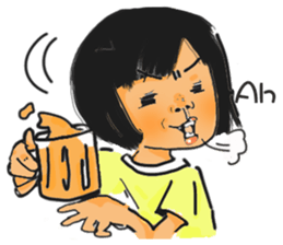 K.with her dog and kitty's, lol life sticker #5057281