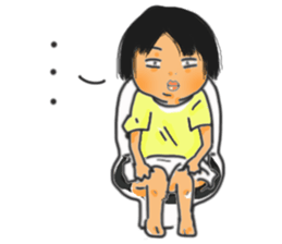 K.with her dog and kitty's, lol life sticker #5057292