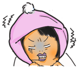 K.with her dog and kitty's, lol life sticker #5057303