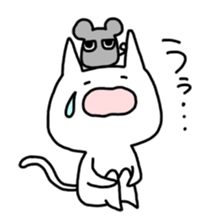 Easygoing cat and Moody murine sticker #5057831