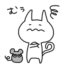 Easygoing cat and Moody murine sticker #5057845