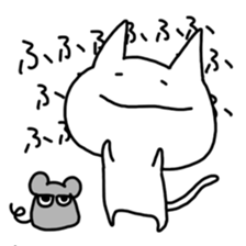 Easygoing cat and Moody murine sticker #5057855