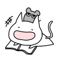 Easygoing cat and Moody murine sticker #5057856