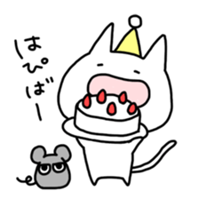 Easygoing cat and Moody murine sticker #5057858