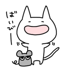 Easygoing cat and Moody murine sticker #5057869