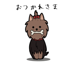 Yorkshire Terrier girl sticker sticker #5057876