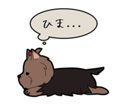 Yorkshire Terrier girl sticker sticker #5057886