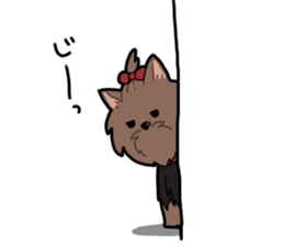 Yorkshire Terrier girl sticker sticker #5057894