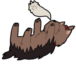 Yorkshire Terrier girl sticker sticker #5057895