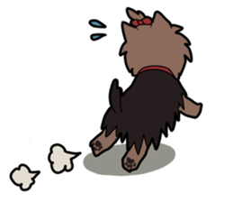 Yorkshire Terrier girl sticker sticker #5057896