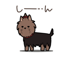 Yorkshire Terrier girl sticker sticker #5057902