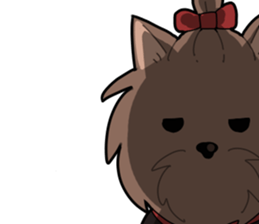 Yorkshire Terrier girl sticker sticker #5057904