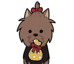 Yorkshire Terrier girl sticker sticker #5057905