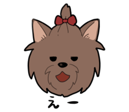 Yorkshire Terrier girl sticker sticker #5057906