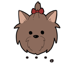 Yorkshire Terrier girl sticker sticker #5057909