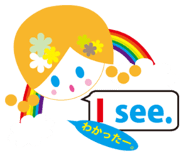 English and Japanese communication sticker #5058535