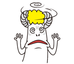 Jumping sheep sticker #5058990