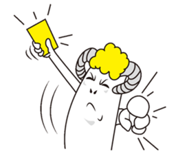 Jumping sheep sticker #5058994