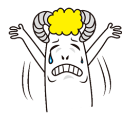 Jumping sheep sticker #5058999