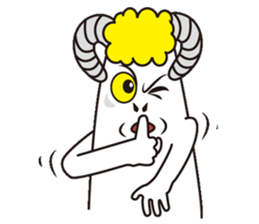 Jumping sheep sticker #5059005