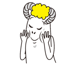 Jumping sheep sticker #5059009