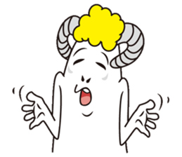 Jumping sheep sticker #5059011