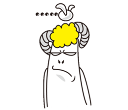 Jumping sheep sticker #5059012