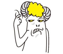 Jumping sheep sticker #5059013