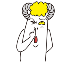 Jumping sheep sticker #5059014