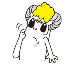 Jumping sheep sticker #5059018