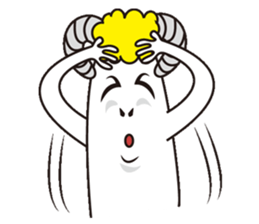 Jumping sheep sticker #5059021