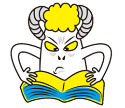 Jumping sheep sticker #5059029