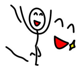 It is a stick person.ver.2 sticker #5059686