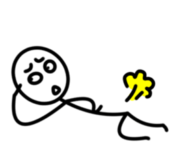 It is a stick person.ver.2 sticker #5059692