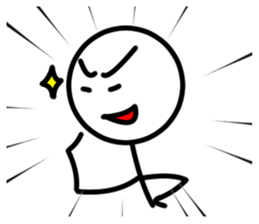 It is a stick person.ver.2 sticker #5059697