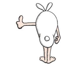 The Rabbit man sticker #5060553