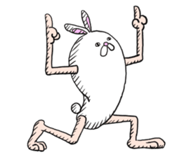 The Rabbit man sticker #5060555