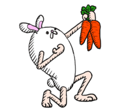 The Rabbit man sticker #5060575