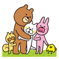 A little eccentric cat and friends sticker #5060989