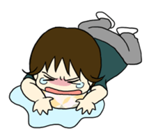 aeru Omochi Collaboration Sticker sticker #5061220