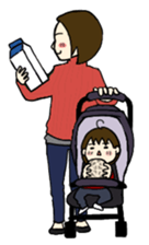 aeru Omochi Collaboration Sticker sticker #5061222